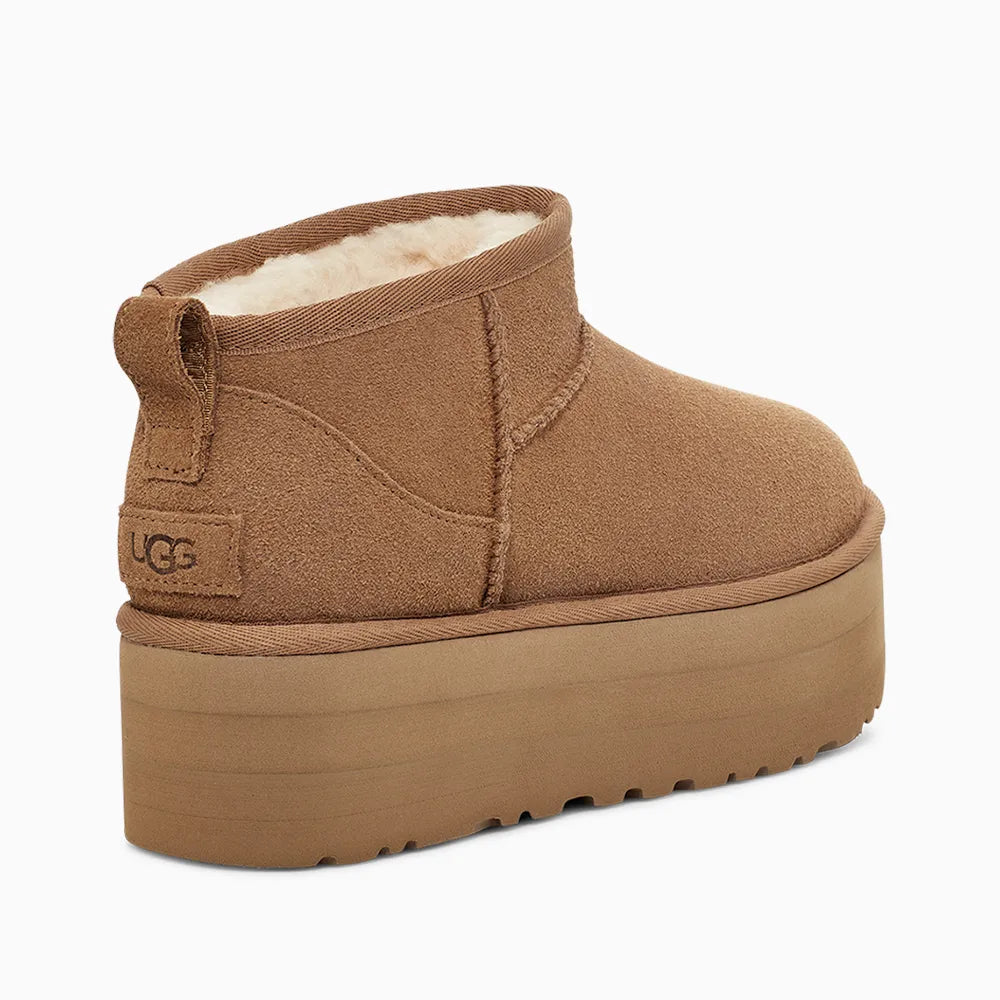 Bota UGG Classic Ultra Mini Plataforma Caramelo
